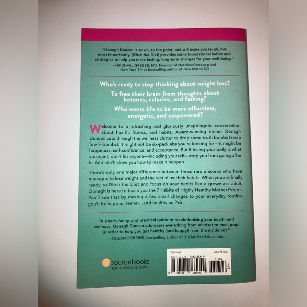 Weight Loss Motivation Book: Ditch the Diet by Oonagh Duncan, EUC - Picture 2 of 5